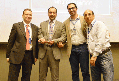 Crystal Gallery Award Presented to Attires MENA at 2015 WBCP Summit